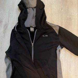 Boys Champion black zip up hoodie